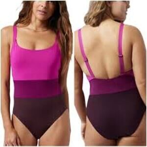 Athleta Swimsuit, Coastline One Piece, Electric Fuchsia, New, Adjustable, Sz M